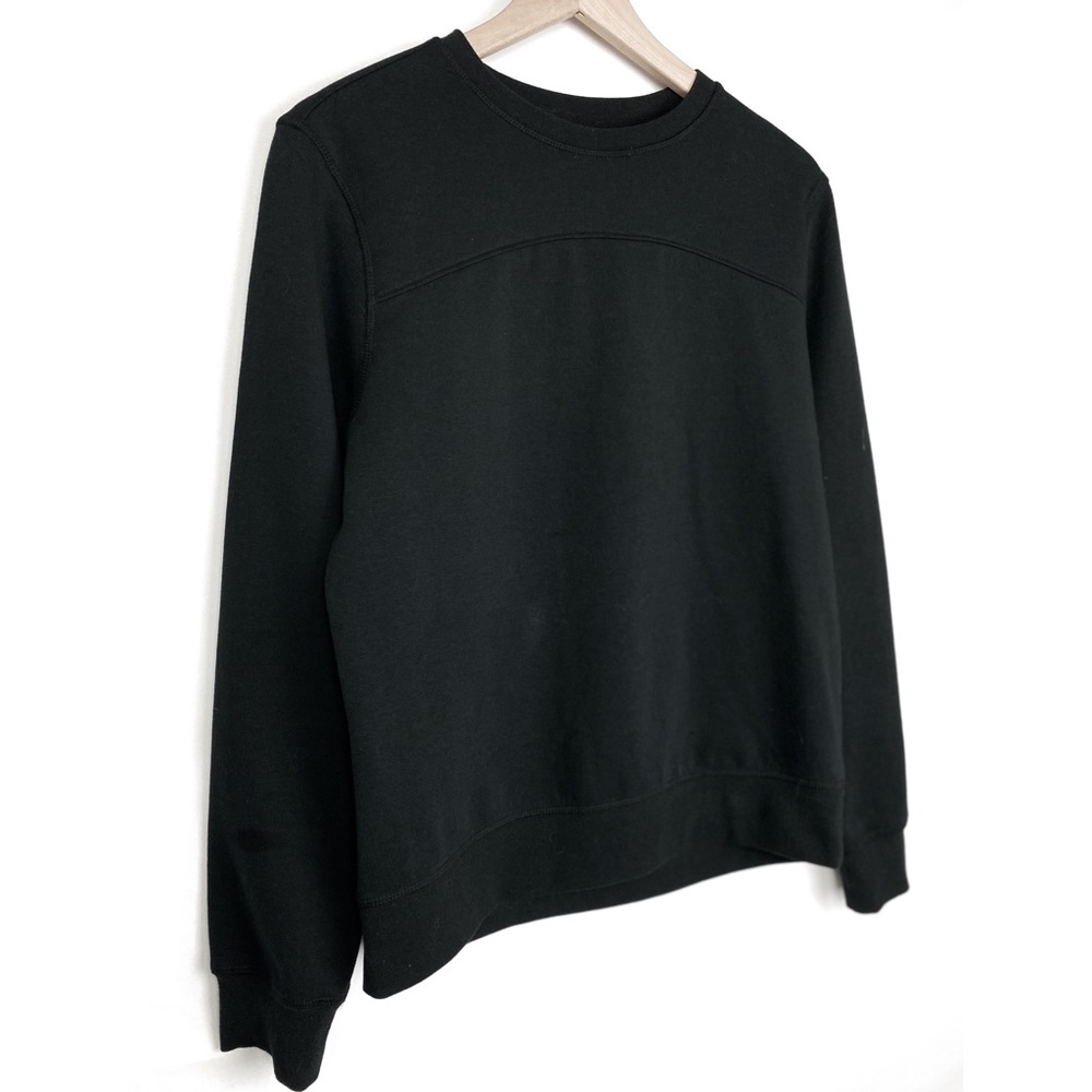BCG Basic Fleece Pullover Crewneck Sweatshirt, Black - Size M - Picture 2 of 6